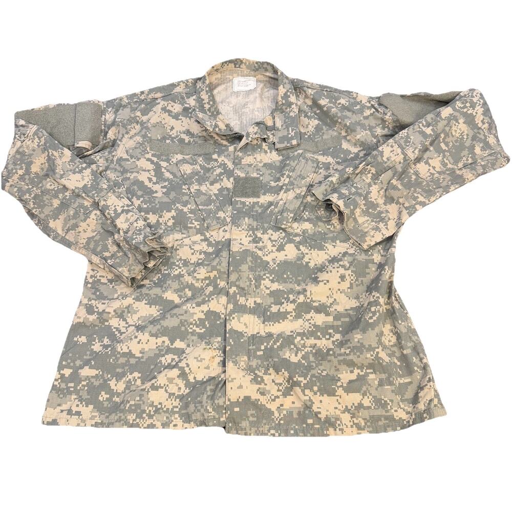 USED ARMY COAT ACU DIGITAL COMBAT UNIFORM SHIRT M 50/50 MATERIAL UCP JACKET TOP